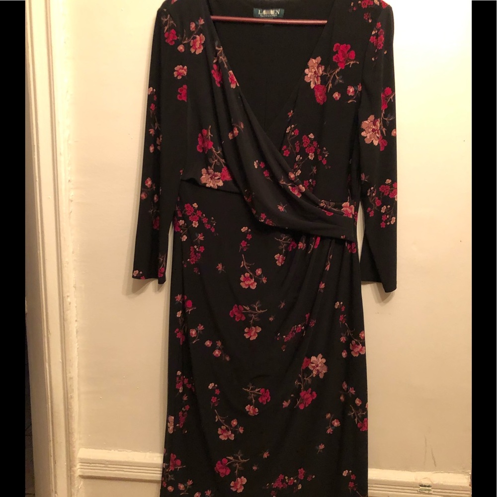 Ralph Lauren figure hugging floral dress